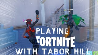 Playing Fortnite w TABOR HILL  Fortnite Chapter 4 Season 1 Full Gameplay [upl. by Lamrouex]