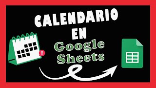 ✅ CALENDARIO 2022 ☝ EN GOOGLE SHEETS ❕❕❕ [upl. by Ssitruc]