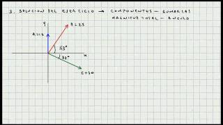 Ejercicio Aplicacion Componentes de un Vector  Conceptos Basicos  Video 027 [upl. by Itida]