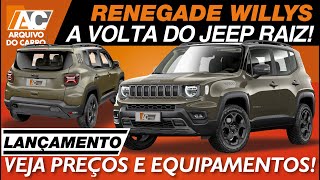 JEEP WILLYS RENEGADE 2025 FAZ HOMENAGEM AO PIONEIRO MODELO [upl. by Zoeller]