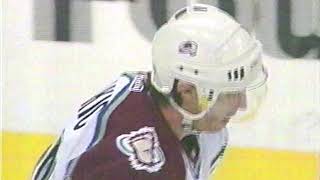 Joe Sakic Goal  Game 1 2001 Stanley Cup Finals [upl. by Eizus61]