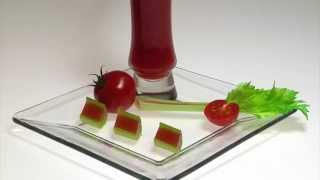 Molecular Gastronomy  Crunchy Bloody Mary [upl. by Ayital]