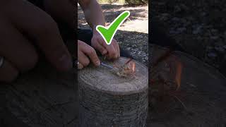 😎 How to Use a Fire Starter Like a Pro survival campinggear bushcraft outdoors [upl. by Piper595]