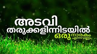 Adavi Tharukkalin Idayil  Malayalam Christian Song  Lyrical Video [upl. by Renckens]