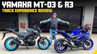 Yamaha MT03 amp R3 Looks Features amp More  Ride Review  Times Drive [upl. by Eenrahc128]