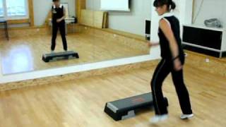 Step Aerobic für Einsteiger Choreographie für Anfänger 3 [upl. by Lisetta]