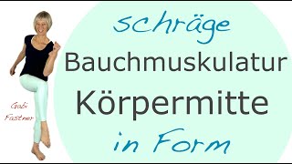 ⚡️15 min schräge Bauchmuskeln bringen Körpermitte in Form  ohne Geräte im Stehen [upl. by Yllrebmik]