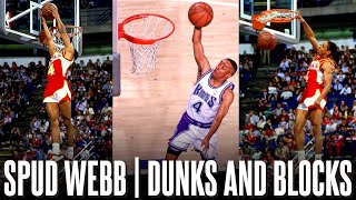 Spud Webb Ultimate Dunk amp Block Compilation ᴴᴰ [upl. by Isadore]