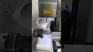 3D laser glass marking rotation [upl. by Cavit395]