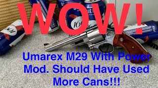 Umarex M29 Co2 BB Airgun All mods done to valve How many cans do you think [upl. by Aneleh720]