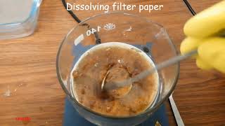 Dissolving cotton paper and wood cellulose with a green solvent [upl. by Newmann]