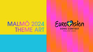 ‘The Eurovision Lights’  Malmö 2024 theme art  UnitedByMusic [upl. by Pelmas429]