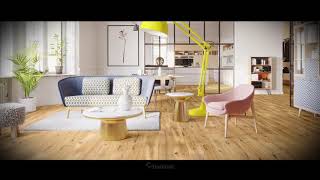 Modern style  Barlinek Wood Flooring  Creates Your Interior [upl. by Nosreffej687]