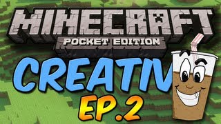 Frosty Logo  Creative Mode Minecraft Pocket Edition  Ep2 [upl. by Perkoff]