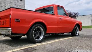 Exhaust CutOut Sound  1968 Chevy C10 396 Big Block3quot ExhaustFlow Masters With Exhaust CutOuts [upl. by Ynafit880]