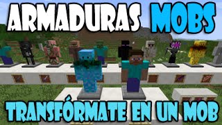 MINECRAFT MOD 17 ARMADURAS DE MOBS ¡TRANSFORMATE [upl. by Brett362]