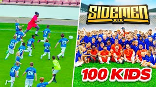 SIDEMEN VS 100 KIDS FOOTBALL MATCH [upl. by Eleinad]