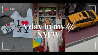 A Day in My Life as a Content Creator  NYFW Day 1 [upl. by Derag]