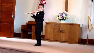 Julin Cheung age 7 playing Scherzino by Joachim Anderson on April 27 2014 [upl. by Qifahs]