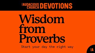 Audacious Devotions  Thursday 19th September 2024 [upl. by Assetniuq]