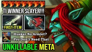 CANCER HUSKAR MID IS BACK Absolute Unkillable First Item Halberd No Armlet Deleted TI Winner DotA 2 [upl. by Rickey259]