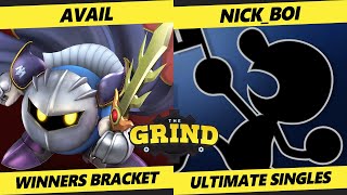 The Grind 247  Avail Meta Knight Vs NickBOI Game amp Watch Smash Ultimate  SSBU [upl. by Elrebma234]