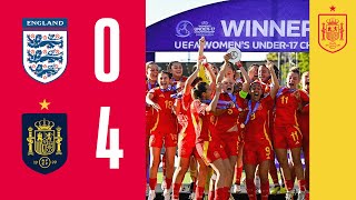 RESUMEN INGLATERRA 04 ESPAÑA  FINAL  EUROPEO SUB17 FEMENINO  SUECIA 🔴 SEFUTBOL [upl. by Eenram260]