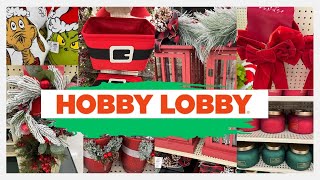 HOBBY LOBBY  SHOP With Me Christmas 1st Look 2024 [upl. by Eenwahs]