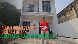 Rumah Murah 2 lantai cicilan 4 jutaan dekat Stasiun Depok [upl. by Noitsirhc]