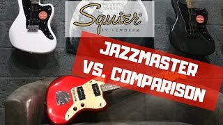 Squier Jazzmaster Comparison  Affinity Vs Deluxe Vs Contemporary [upl. by Eardnoed222]