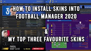 FM20  SKINS  HOW TO INSTALL SKINS ON FOOTBALL MANAGER 2020  TUTORIAL [upl. by Heyman]