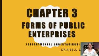 Forms of Public Enterprises  Departmental Undertakings  Business Studies  Class XI [upl. by Llerrad924]