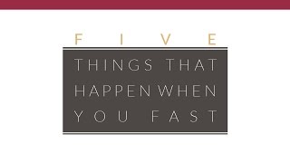 Five Things that Happen when You Fast  Jentezen Franklin [upl. by Assirim]