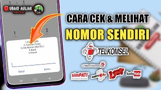 Cara Cek Nomor Telkomsel [upl. by Andrey834]