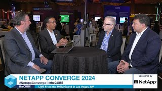 Sandeep Singh Bob Pette and Kamran Amini  theCUBE interview at NetApp Converge 2024 [upl. by Ahsitam]