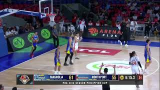 Magnolia Hotshots vs NorthPort Batang Pier  April 10 2024  Third Quarter Highlights [upl. by Naedan]