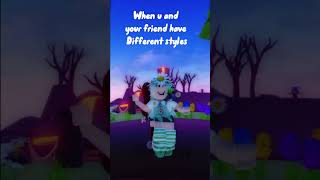 When u and your friend have different styles roblox ttd3 robloxedit [upl. by Emmalee]