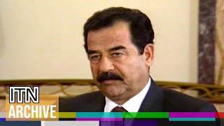 ITN Exclusive Saddam Hussein Interviewed on the Eve of the Gulf War 1990 [upl. by Elodia]