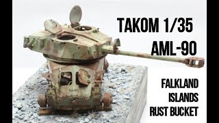 Takom 135 AML90  Building an Argentinian Rust Bucket [upl. by Sisi]