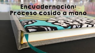 ENCUADERNACIÓN Artesanal 📚 PROCESO de Armado de LIBRO Cosido a Mano [upl. by Jere]