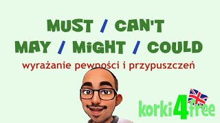 Modal verbs  present and past speculations  korki4free [upl. by Nebuer519]