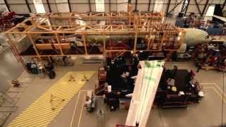 Airbus A320 Sharklets final assembly and first take off [upl. by Uehttam]