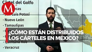 Así están distribuidos los cárteles de la droga en México [upl. by Ly]