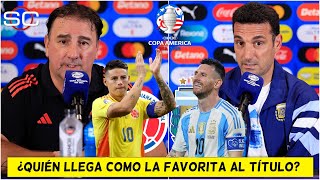 COPA AMÉRICA LIONEL SCALONI y NÉSTOR LORENZO previo FINAL ARGENTINA vs COLOMBIA  SportsCenter [upl. by Arreyt]