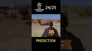 CHAMPIONS LEAGUE 2425 PREDICTION shorts [upl. by Eiffub]