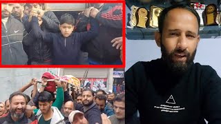 Heartbreaking  Bandipora  Chota sa bacha apni Maa kye jinaze ko Kandha Deytay huwey [upl. by Judy]