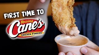 FIRST TIME TO RAISING CANES [upl. by Aicatsue]