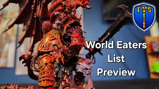 Halloween Special World Eaters List Preview [upl. by Laumas489]