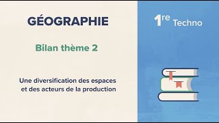 Une diversification des espaces et des acteurs de la production Géographie 1re Techno [upl. by Shu201]