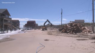 Two Rodanthe homes collapse in one day [upl. by Tychon]